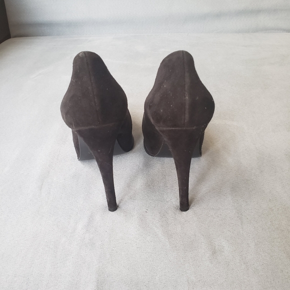 Sz 8 Guess Black Velvety Heels - Picture 8 of 11
